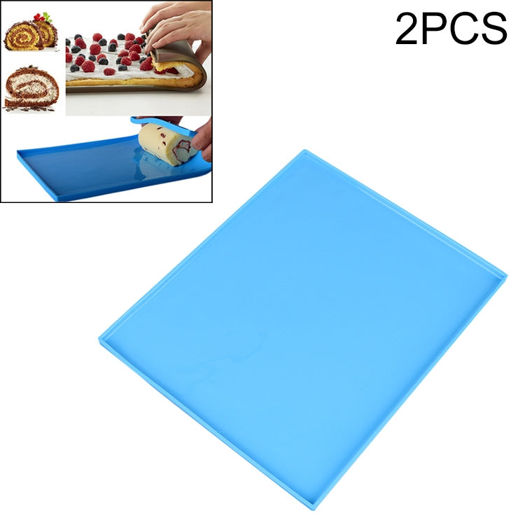 Set 2 tappetini antiaderenti in silicone per torta 26x31 cm