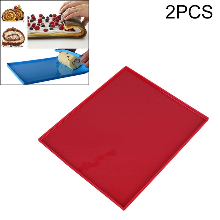 Set 2 tappetini antiaderenti in silicone per torta 26x31 cm