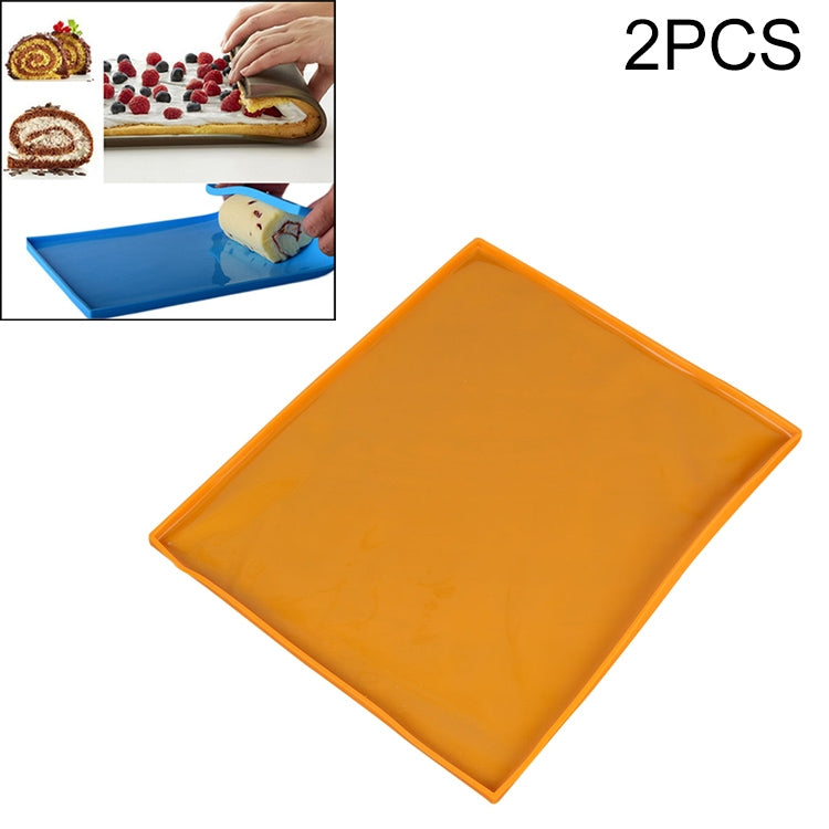 Set 2 tappetini antiaderenti in silicone per torta 26x31 cm
