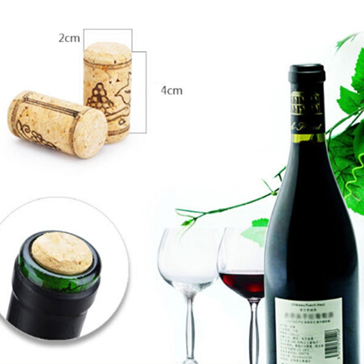 20 tappi in sughero sintetico per vino 21x40 mm