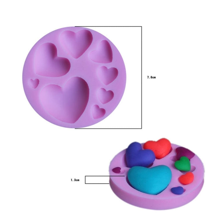Stampi in silicone per dolci a forma di cuore, set da 2 - immagine 3