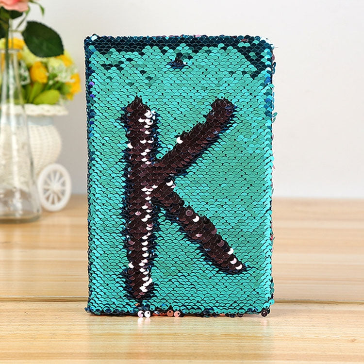 Blocco note con copertina paillettes 14,2x21 cm