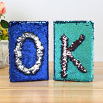 Blocco note con copertina paillettes 14,2x21 cm