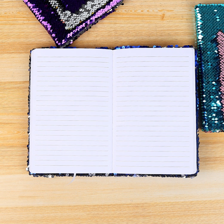 Blocco note con copertina paillettes 14,2x21 cm