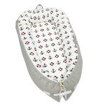 Lettino Neonato Portatile 80x50 cm in Tessuto