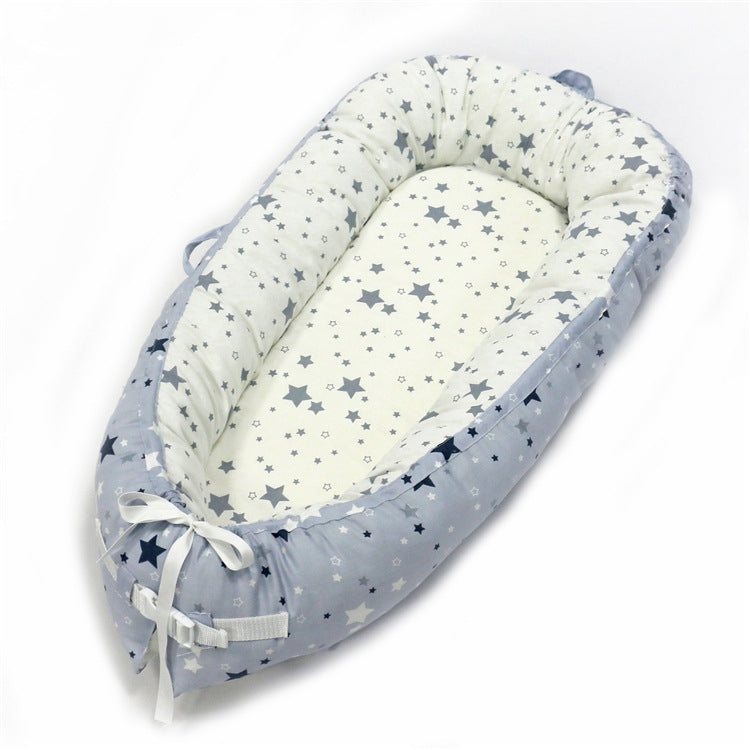 Lettino Neonato Portatile 80x50 cm in Tessuto