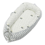 Lettino Neonato Portatile 80x50 cm in Tessuto