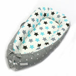 Lettino Neonato Portatile 80x50 cm in Tessuto