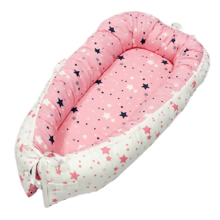 Lettino Neonato Portatile 80x50 cm in Tessuto