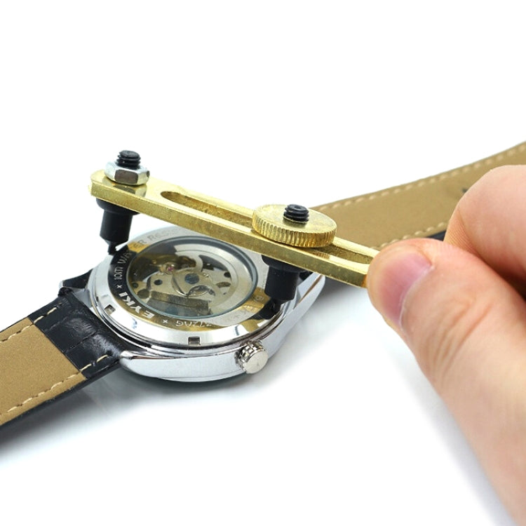 Chiave apri coperchio orologio a due griffe in rame