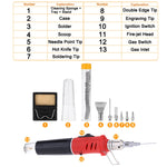 Set strumenti saldatore a gas multifunzionale 10 in 1