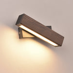 Lampada da parete girevole LED in legno 23x6.5x11 cm