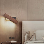 Lampada da parete girevole LED in legno 23x6.5x11 cm