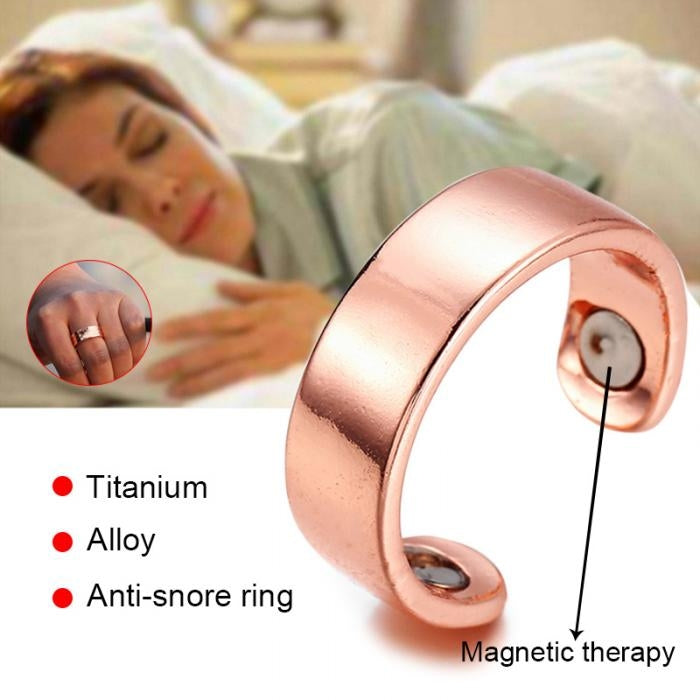 Anello antirussamento con digitopressione e magneti