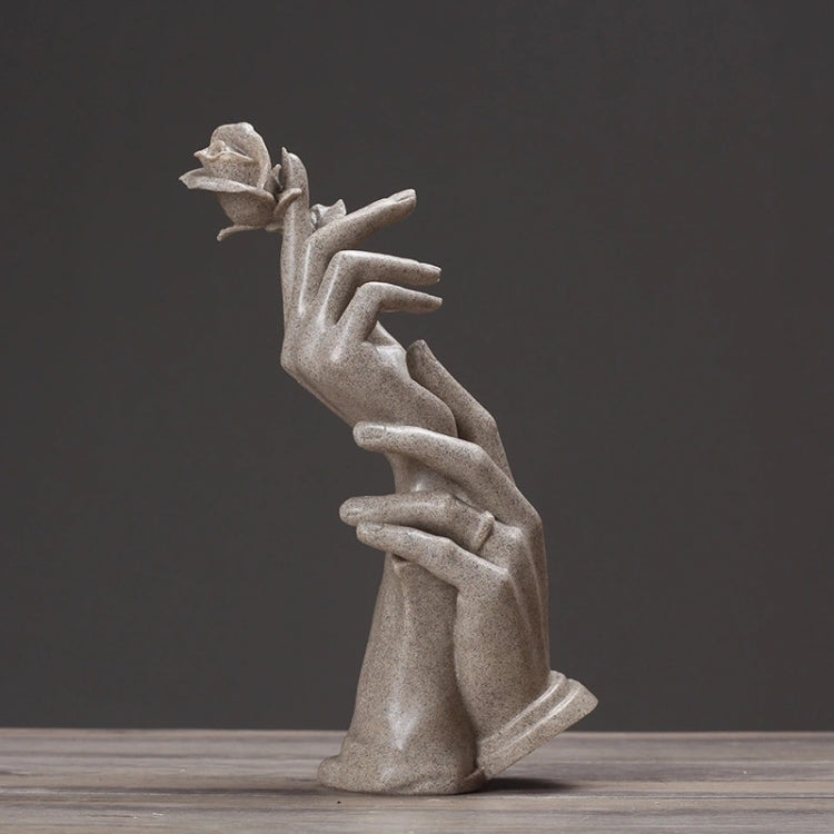 Scultura astratta decorativa in resina 30x10x10 cm