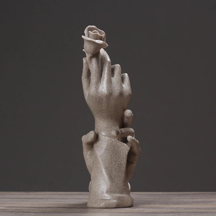 Scultura astratta decorativa in resina 30x10x10 cm