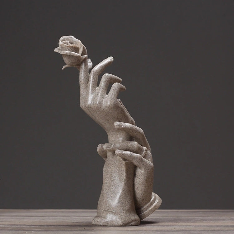 Scultura astratta decorativa in resina 30x10x10 cm
