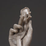 Scultura astratta decorativa in resina 30x10x10 cm