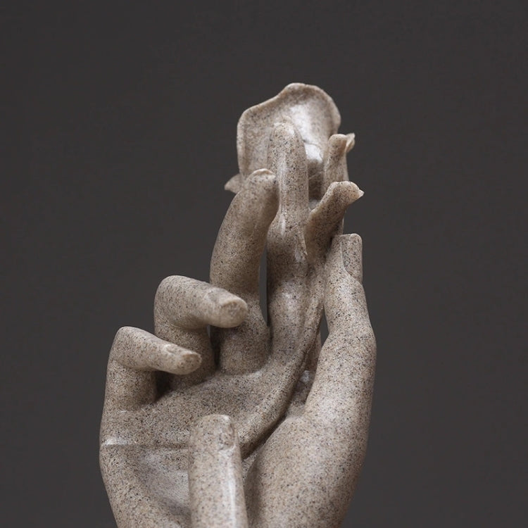 Scultura astratta decorativa in resina 30x10x10 cm