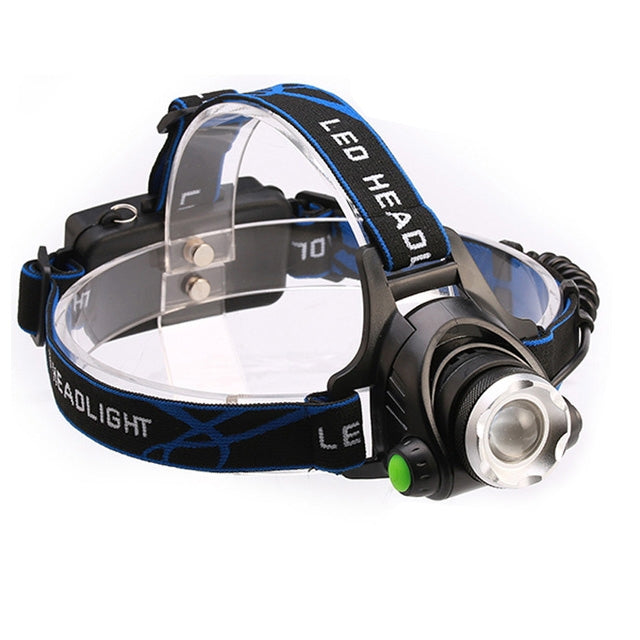 Torcia LED T6 zoomabile in lega di alluminio con custodia