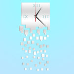 Orologio da parete a specchio 25x25 cm decorativo