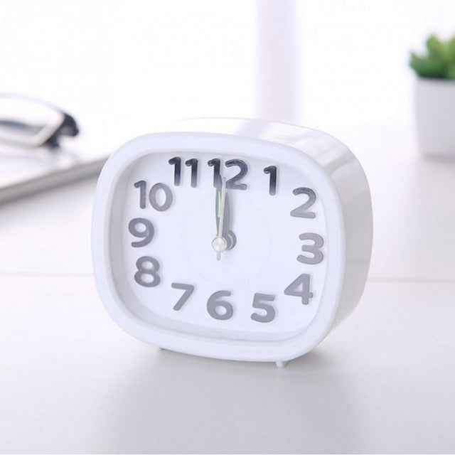Sveglia silenziosa minimalista con allarme e luce