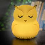 Lampada LED gufo in silicone con luce notturna USB