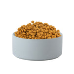 Ciotola in ceramica per gatti e cani con supporto in legno