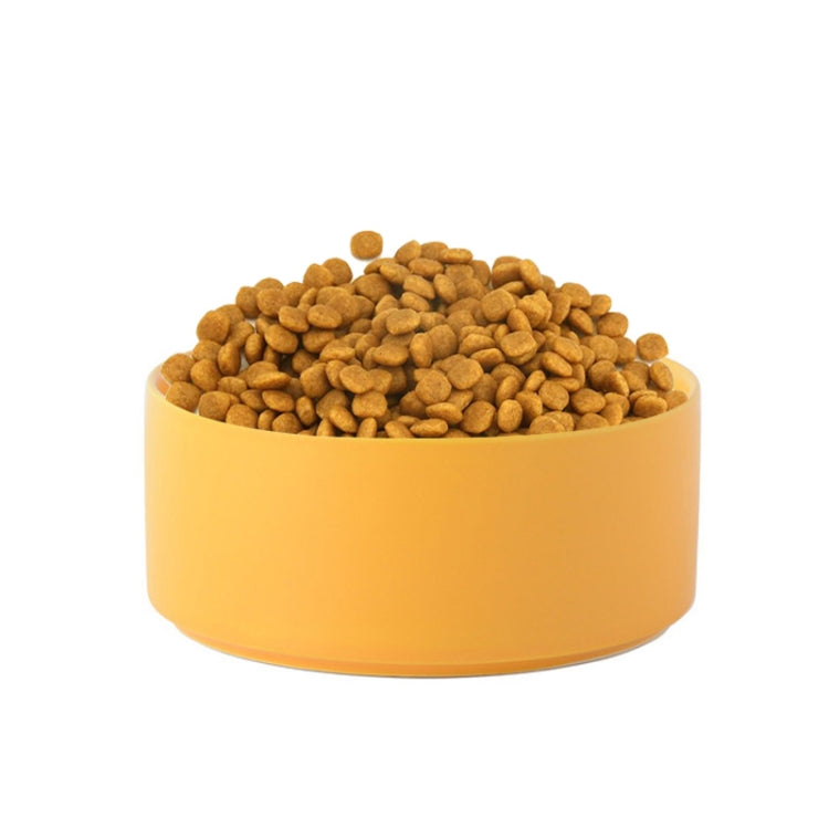 Ciotola in ceramica per gatti e cani con supporto in legno