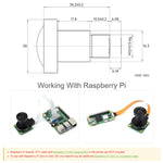 Obiettivo Raspberry Pi M12 12MP 3,2 mm con FOV 160° - immagine 3