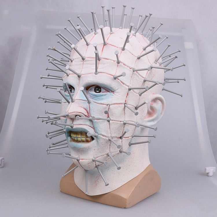 Maschera Pinhead Halloween in lattice 32x24x32 cm