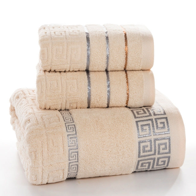 Set da bagno 3 pezzi asciugamani cotone scozzese