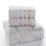 Set da bagno 3 pezzi asciugamani cotone scozzese