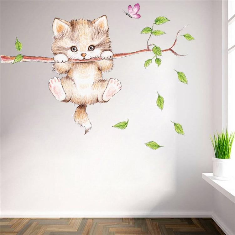 Adesivo da parete decorativo gatto 25x70 cm in PVC