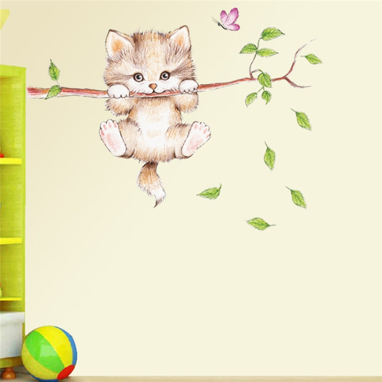 Adesivo da parete decorativo gatto 25x70 cm in PVC