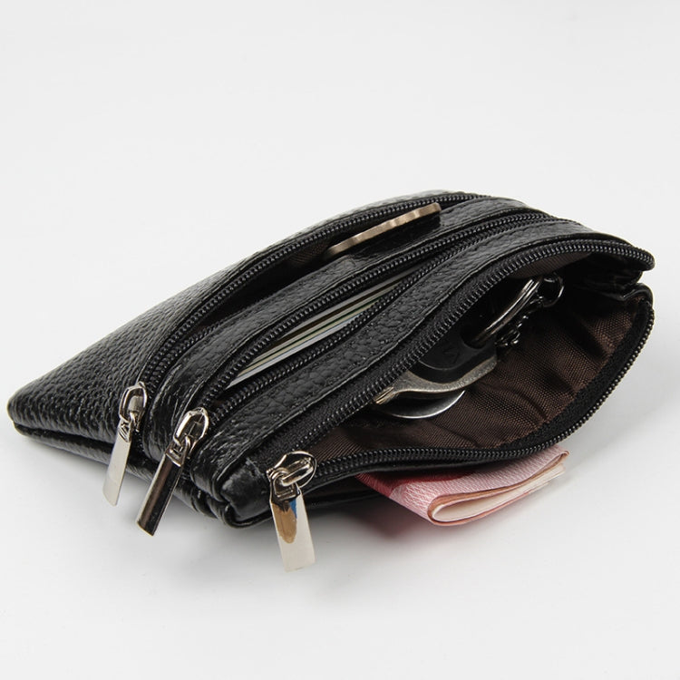 Portafoglio piccolo donna in pelle PU con cerniera