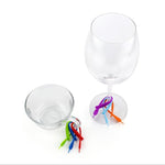 Set 12 Segnaposto per Bicchiere da Vino in Silicone