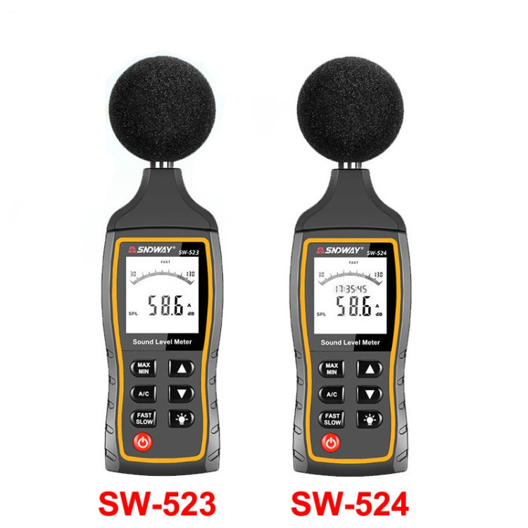 Misuratore di decibel portatile SNDWAY SW523 SW524