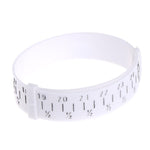 Misuratore braccialetti in plastica bianco 27 cm
