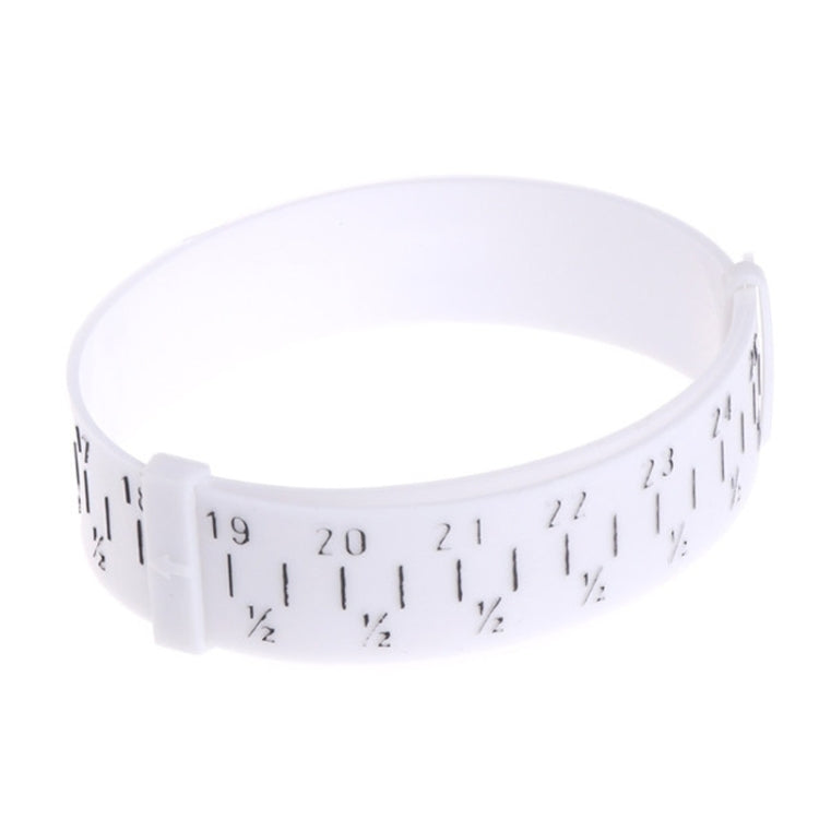 Misuratore braccialetti in plastica bianco 27 cm