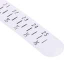 Misuratore braccialetti in plastica bianco 27 cm