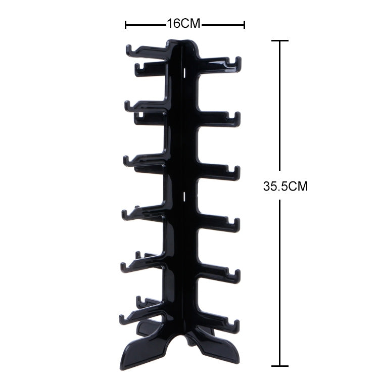 Espositore organizer per occhiali da sole a 6 livelli