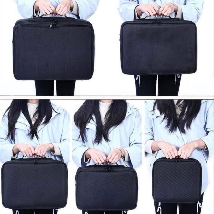 Borsa porta trucchi e manicure in tessuto Oxford