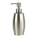 Bottiglia ovale disinfettante mani con dispenser in acciaio