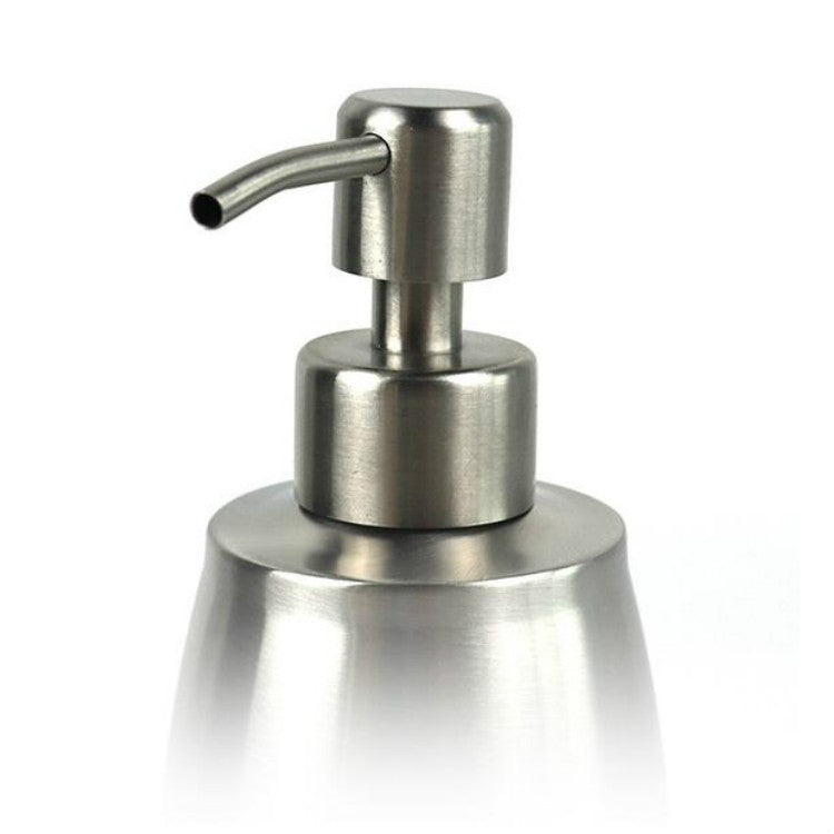 Bottiglia ovale disinfettante mani con dispenser in acciaio
