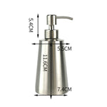 Dispenser manuale sapone in acciaio inox 350 ml
