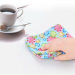 Set 4 panni microfibra per pulizia superfici 30x40 cm