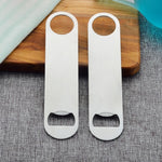 Apribottiglie in acciaio inox 2 pezzi multiuso