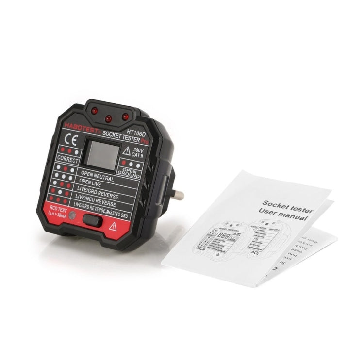 Tester tensione prese HT106 con plug UK EU US