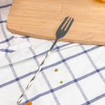 Set 2 pezzi agitatore e forchetta in acciaio inox 32 cm